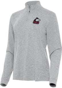 Antigua Northern Illinois Huskies Womens Grey Mentor Qtr Zip Pullover