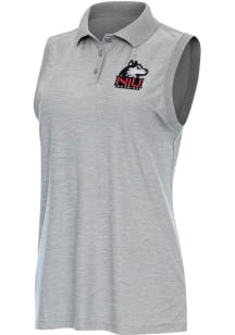 Antigua Northern Illinois Huskies Womens Grey Recap Polo Shirt