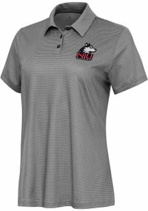 Antigua Northern Illinois Huskies Womens White Rings Short Sleeve Polo Shirt