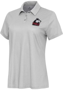 Antigua Northern Illinois Huskies Womens White Rings Short Sleeve Polo Shirt