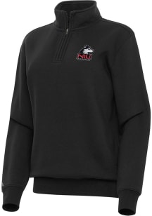 Antigua Northern Illinois Huskies Womens Black Victory Qtr Zip