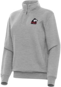 Antigua Northern Illinois Huskies Womens Grey Victory Qtr Zip