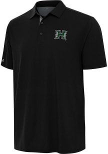 Antigua Hawaii Warriors Mens Black Era Short Sleeve Polo