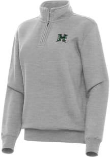 Antigua Hawaii Warriors Womens Grey Victory Qtr Zip