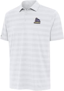 Antigua James Madison Dukes Mens White Tunnel Short Sleeve Polo