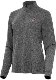 Antigua James Madison Dukes Womens Black Mentor Qtr Zip Pullover