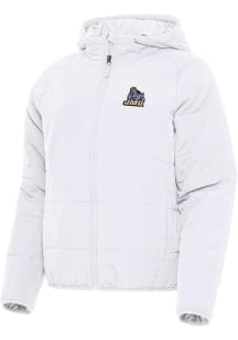 Antigua James Madison Dukes Womens White Universe Filled Jacket