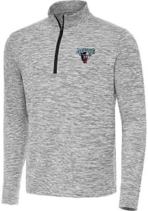Antigua Maine Black Bears Mens Black Cause Long Sleeve Qtr Zip Pullover
