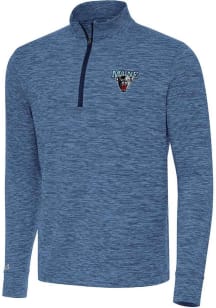 Antigua Maine Black Bears Mens Navy Blue Cause Long Sleeve Qtr Zip Pullover