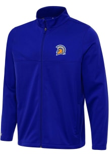 Antigua San Jose State Spartans Mens Blue Links 2 Light Weight Jacket