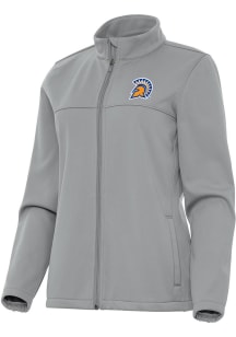Antigua San Jose State Spartans Womens Grey Links Light Weight Jacket