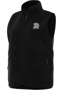 Antigua San Jose State Spartans Womens Black Nostalgic Vest