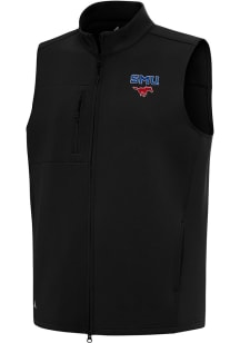Antigua SMU Mustangs Mens Black Demand Sleeveless Jacket