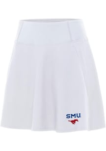 Antigua SMU Mustangs Womens White Chip Skort Skirt