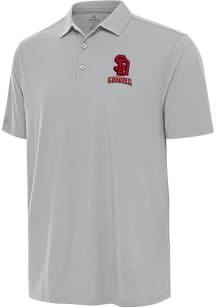 Antigua South Dakota Coyotes Mens Grey Era Short Sleeve Polo