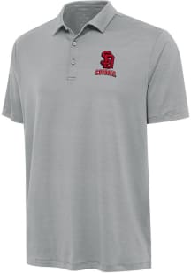 Antigua South Dakota Coyotes Mens Grey Reprocess Recycled Short Sleeve Polo