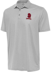 Antigua South Dakota Coyotes Mens White Rings Short Sleeve Polo