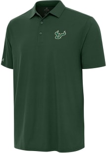 Antigua South Florida Bulls Mens Green Era Short Sleeve Polo