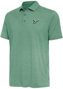 Antigua South Florida Bulls Mens Green Scheme Short Sleeve Polo