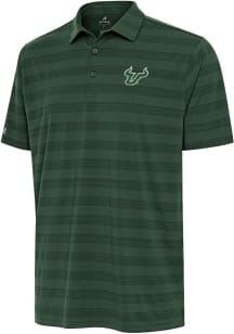 Antigua South Florida Bulls Mens Green Tunnel Short Sleeve Polo