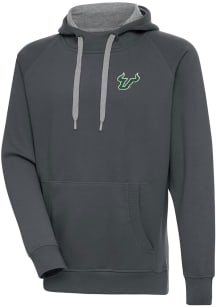 Antigua South Florida Bulls Mens Charcoal Victory Long Sleeve Hoodie