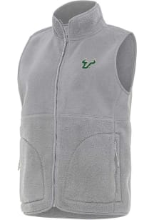 Antigua South Florida Bulls Womens Grey Nostalgic Vest