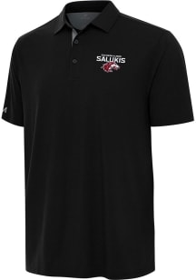 Antigua Southern Illinois Salukis Mens Black Era Short Sleeve Polo