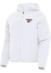 Antigua Southern Illinois Salukis Womens White Universe Filled Jacket