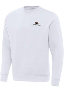 Antigua Southern Mississippi Golden Eagles Mens White Victory Long Sleeve Crew Sweatshirt