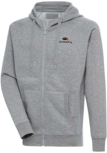 Antigua Southern Mississippi Golden Eagles Mens Grey Victory Long Sleeve Full Zip Jacket