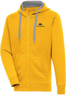 Antigua Southern Mississippi Golden Eagles Mens Gold Victory Long Sleeve Full Zip Jacket
