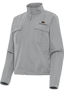 Antigua Southern Mississippi Golden Eagles Womens Grey Even Par Light Weight Jacket