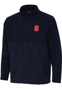 Antigua Syracuse Orange Mens Navy Blue Daily Fused Medium Weight Jacket