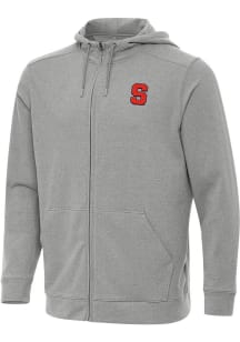 Antigua Syracuse Orange Mens Grey Effortless Light Weight Jacket
