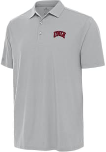 Antigua UNLV Runnin Rebels Mens Grey Era Short Sleeve Polo