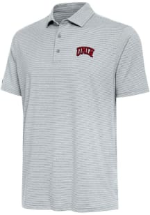 Antigua UNLV Runnin Rebels Mens Grey Scheme Short Sleeve Polo