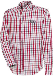 Antigua UNLV Runnin Rebels Mens Red Tending Long Sleeve Dress Shirt