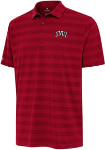 Antigua UNLV Runnin Rebels Mens Red Tunnel Short Sleeve Polo
