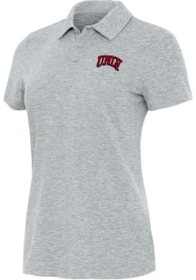 Antigua UNLV Runnin Rebels Womens Grey Matter Short Sleeve Polo Shirt