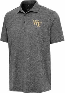 Antigua Wake Forest Demon Deacons Mens Black Par 3 Short Sleeve Polo
