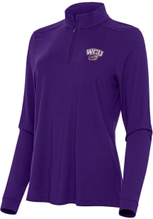 Antigua Western Carolina Womens Purple Intent Qtr Zip