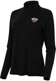 Antigua Western Carolina Womens Black Intent Qtr Zip