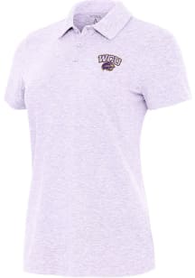 Antigua Western Carolina Womens Lavender Matter Short Sleeve Polo Shirt