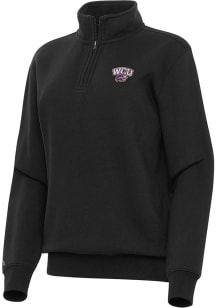 Antigua Western Carolina Womens Black Victory Qtr Zip