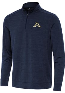 Antigua Akron Zips Mens Navy Blue Bright Long Sleeve Qtr Zip Pullover