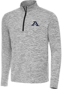 Antigua Akron Zips Mens Black Cause Long Sleeve Qtr Zip Pullover