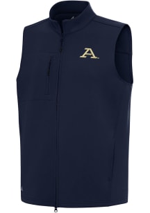 Antigua Akron Zips Mens Navy Blue Demand Sleeveless Jacket