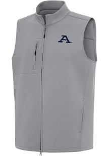 Antigua Akron Zips Mens Grey Demand Sleeveless Jacket