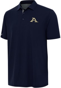 Antigua Akron Zips Mens Navy Blue Era Short Sleeve Polo