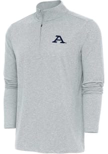 Antigua Akron Zips Mens Grey Hunk Long Sleeve Qtr Zip Pullover